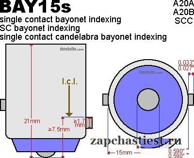 Светодиодные лампочки (Bay15s)