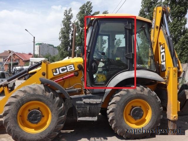 Стекло двери правое для JCB 3сх-4сх 2005