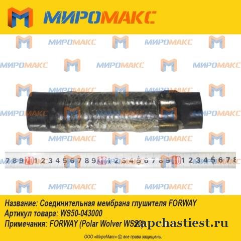 Ws50-043000 - Соединит. мембрана глушителя Forway