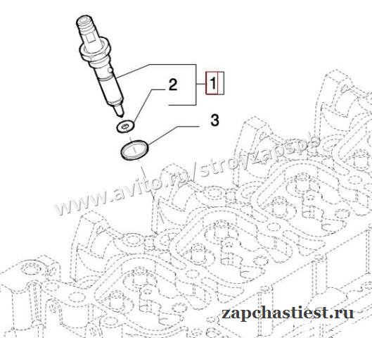 Форсунка New Holland, Case 2852273