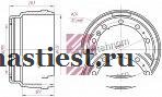 Барабан тормозной Скания о. н.1414152 (M1900002)