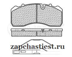 Meyle 025 290 9530 Колодки тормозные MAN mercedes