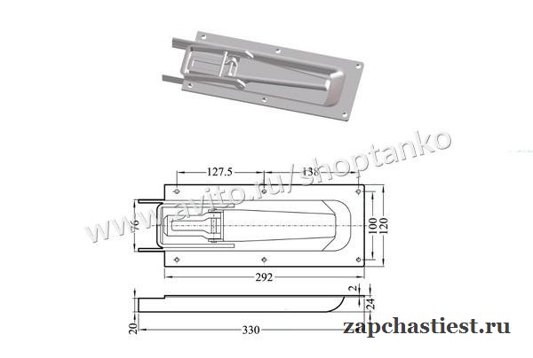 Замок бортовой T162005