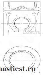 Поршнекомплект двигателя DAF 85 CF XF280/315