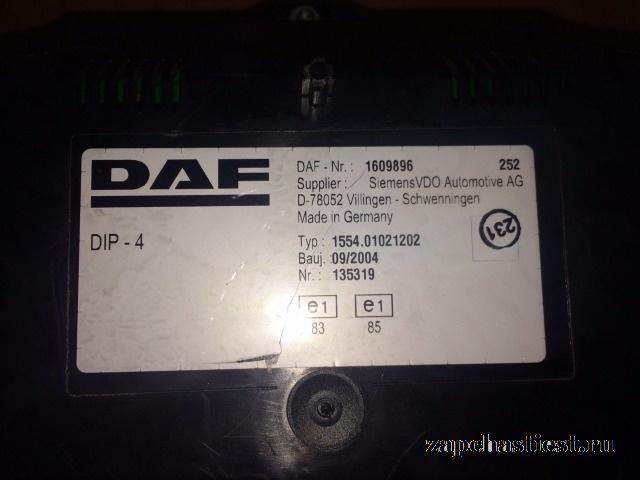 1609896 Панель приборов для DAF XF 2002
