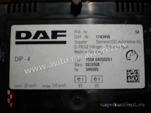 DAF XF105 Панель приборов 1743496