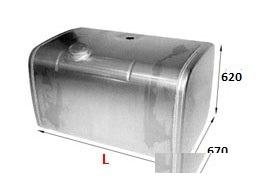 Алюминиевый топливный бак 440 литров на Daf