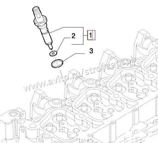 Форсунка New Holland, Case 2852273